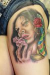 Girls Portrait Tattoo Desgin